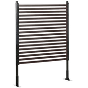 Vedação de Jardim em Aço Marrom 93x22x120cm