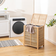 Cesto de Roupa – 50 x 35 x 62 cm – Natural – Bambu