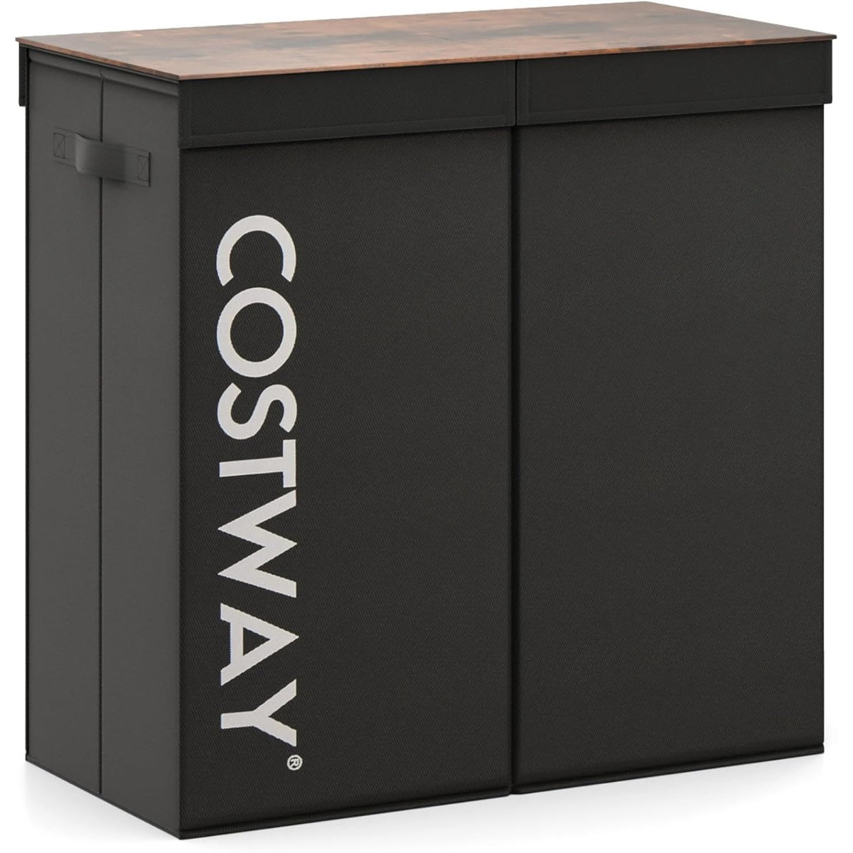 Cesto de Roupa – 105 L – Preto – MDF