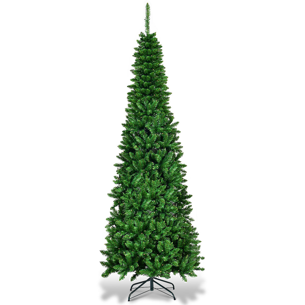 Árvore de Natal Estreita – 2,25m – verde – PVC