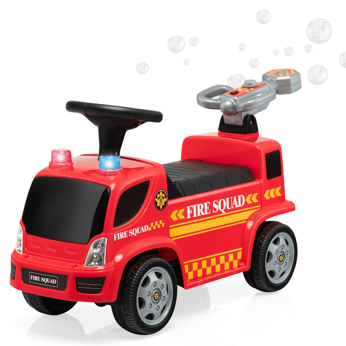 Carro de Bombeiros de Brincar – 82 x 82 x 45 cm – Vermelho