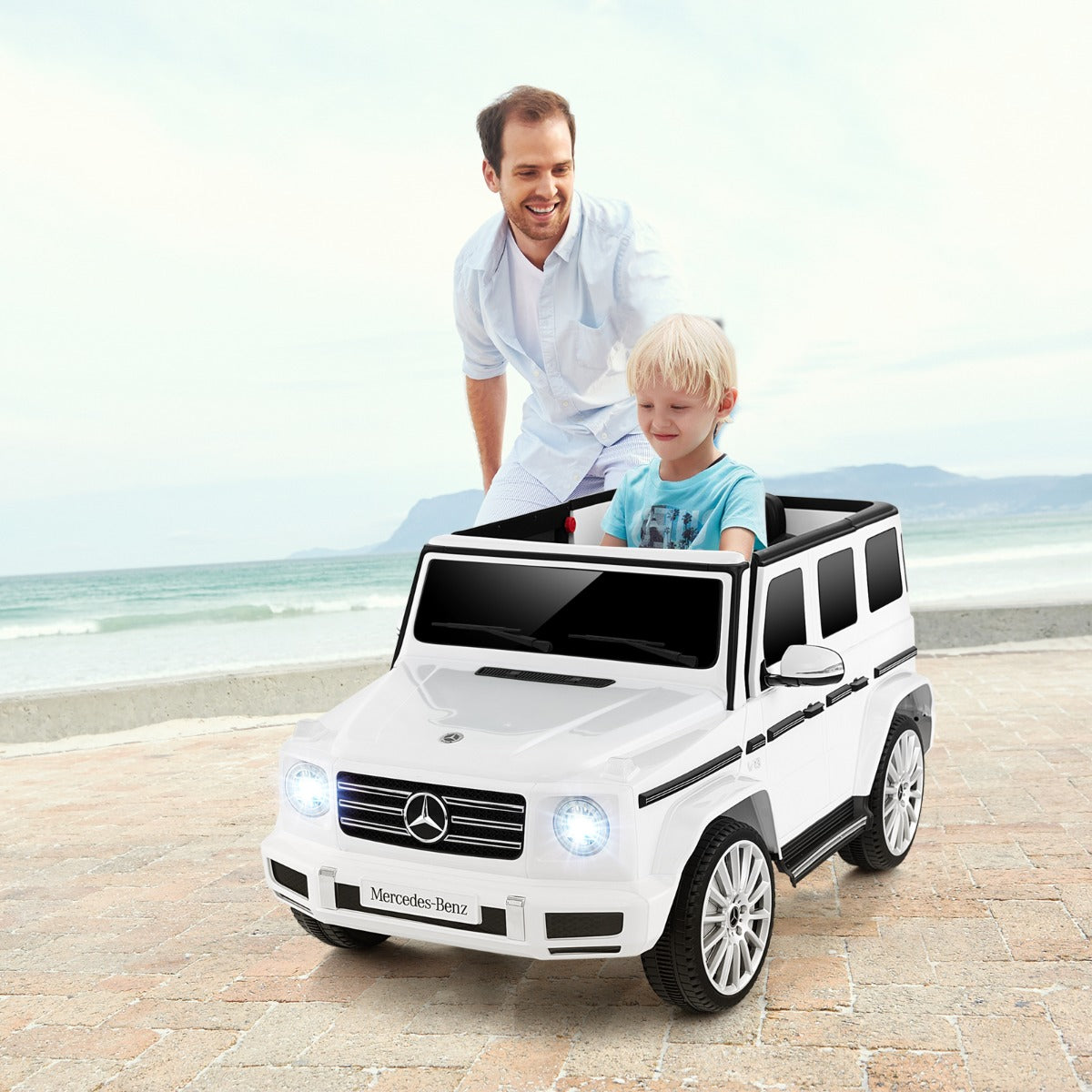 Carro Elétrico para Crianças - Mercedes-Benz G500 - Branco -