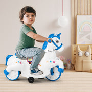 Unicornio Eléctrico de 12V para Niños con Modo de Montar a Caballo y Música