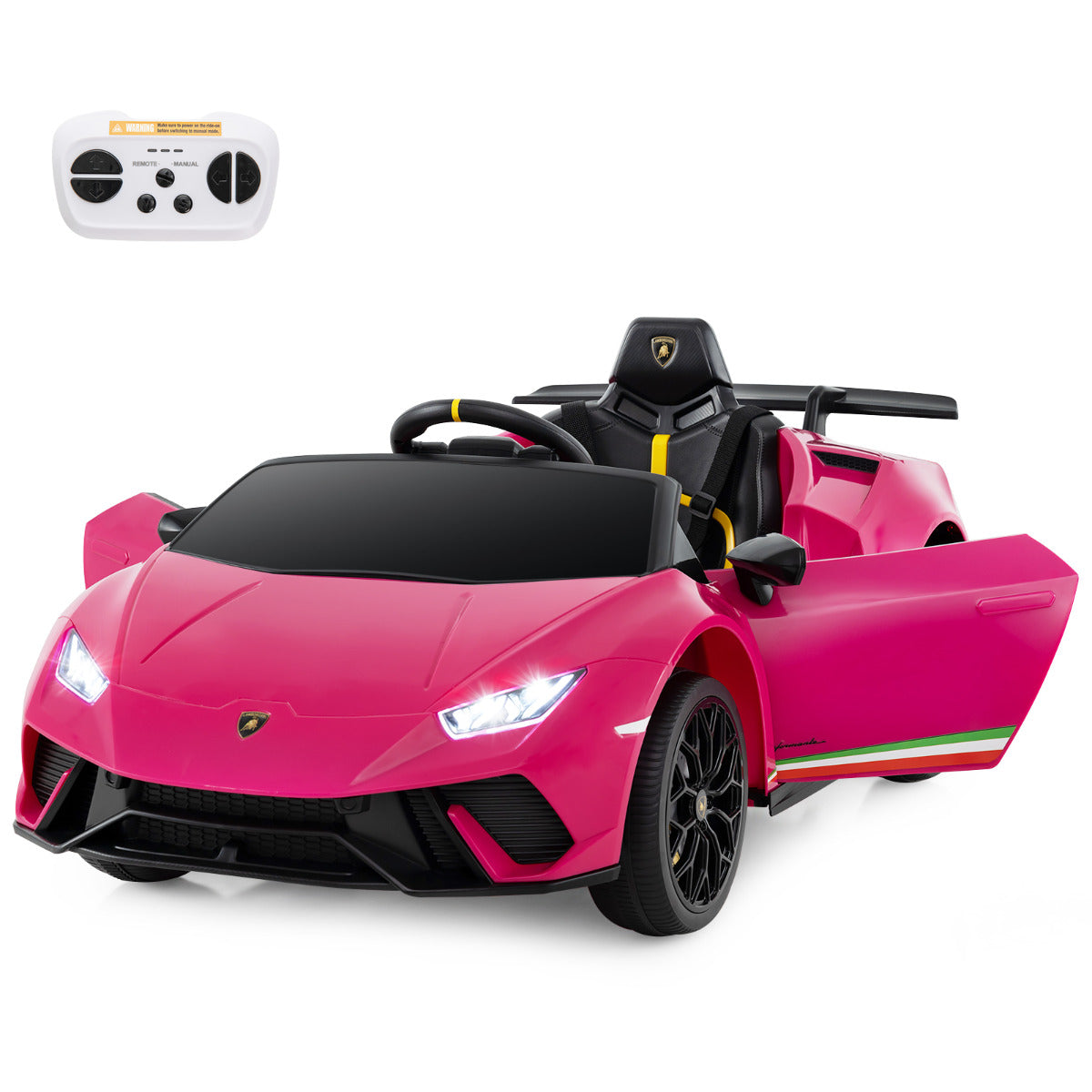 Carrinho de Passeio Elétrico – 12V – Rosa – Plástico