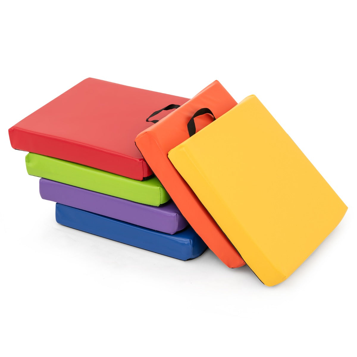 Conjunto de 6 Almofadas de Chão Quadradas de 40 cm para Crianças e Adultos - Bloques de Espuma