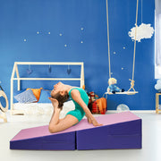 Colchoneta de Gimnástica Inclinada – 150 x 75 x 35 cm – Rosa – PVC e Espuma