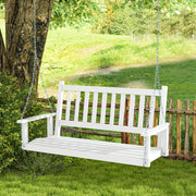 Banco de Jardim – 168 x 65 x 63 cm – Branco – Madeira de Álamo