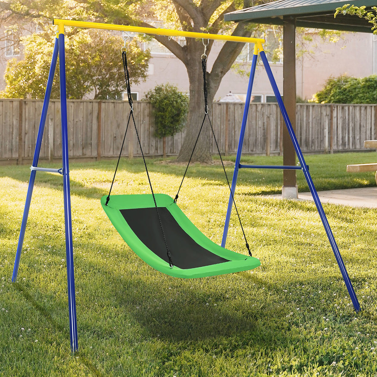 Baloiço de Crianças – 155 x 83 cm – Verde – Tecido Oxford e PP