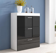 Cómoda elegante em branco e preto