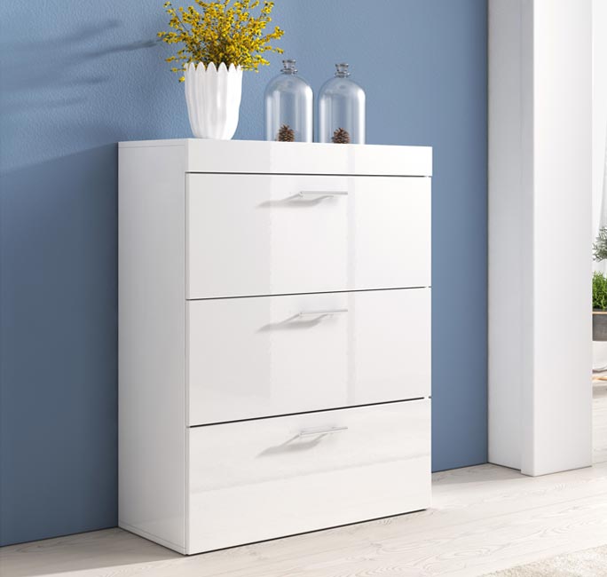 Cómoda elegante em branco para o teu quarto