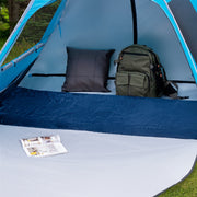 Colchão de Campismo Enrolável Impermeável Esteira de Dormir Portátil Leve para Exterior com Bolsa 183 x 62,5 x 6,5cm Azul