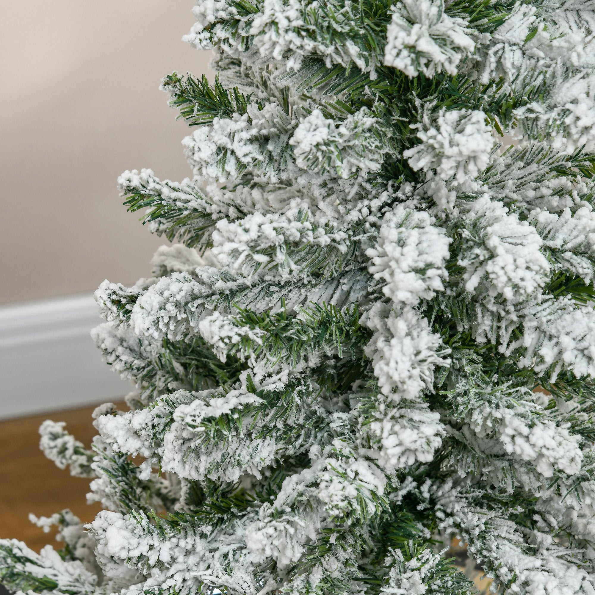 Árvore de Natal Artificial 120cm Verde Neve Ignífugo Ø70x120 cm