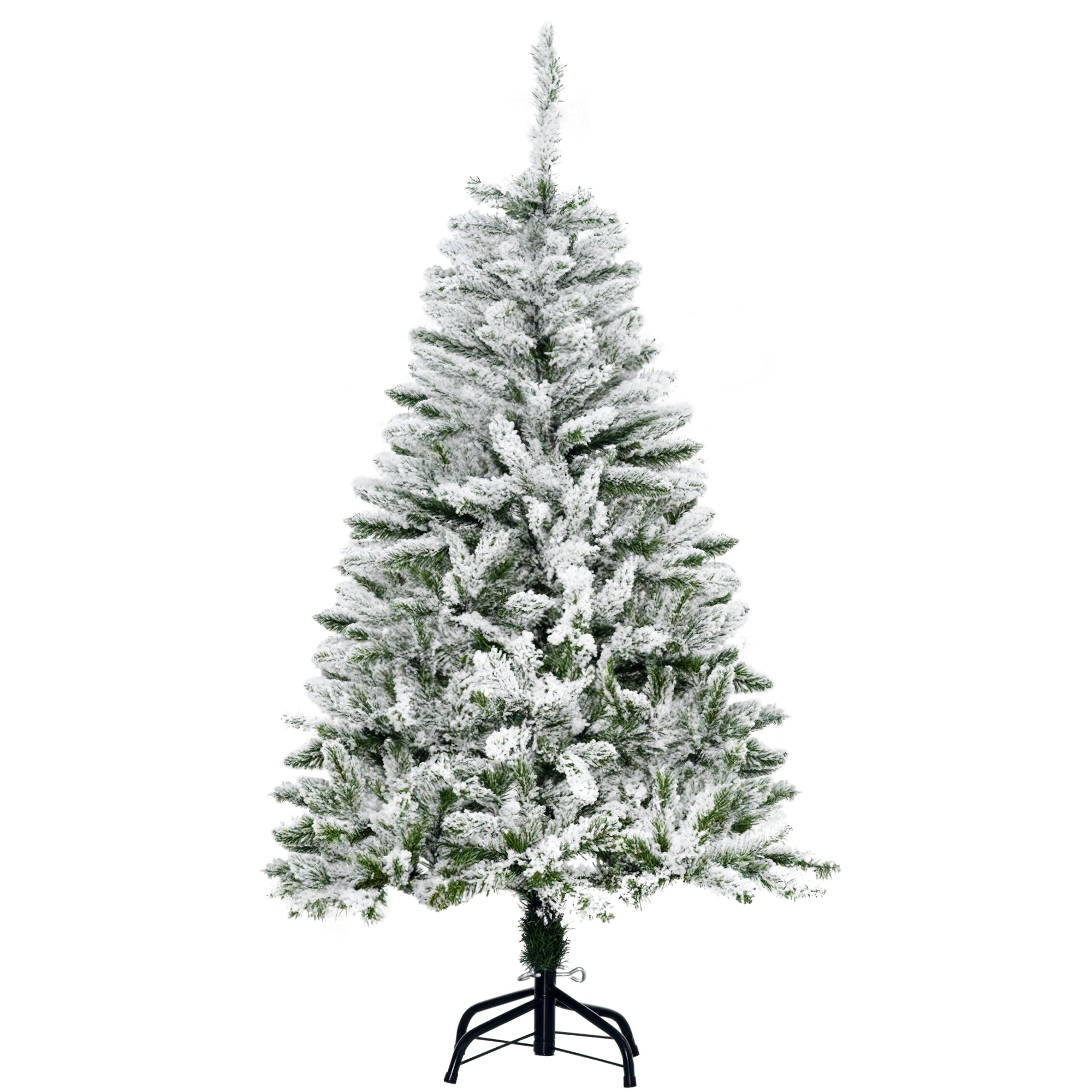 Árvore de Natal Artificial 120cm Verde Neve Ignífugo Ø70x120 cm