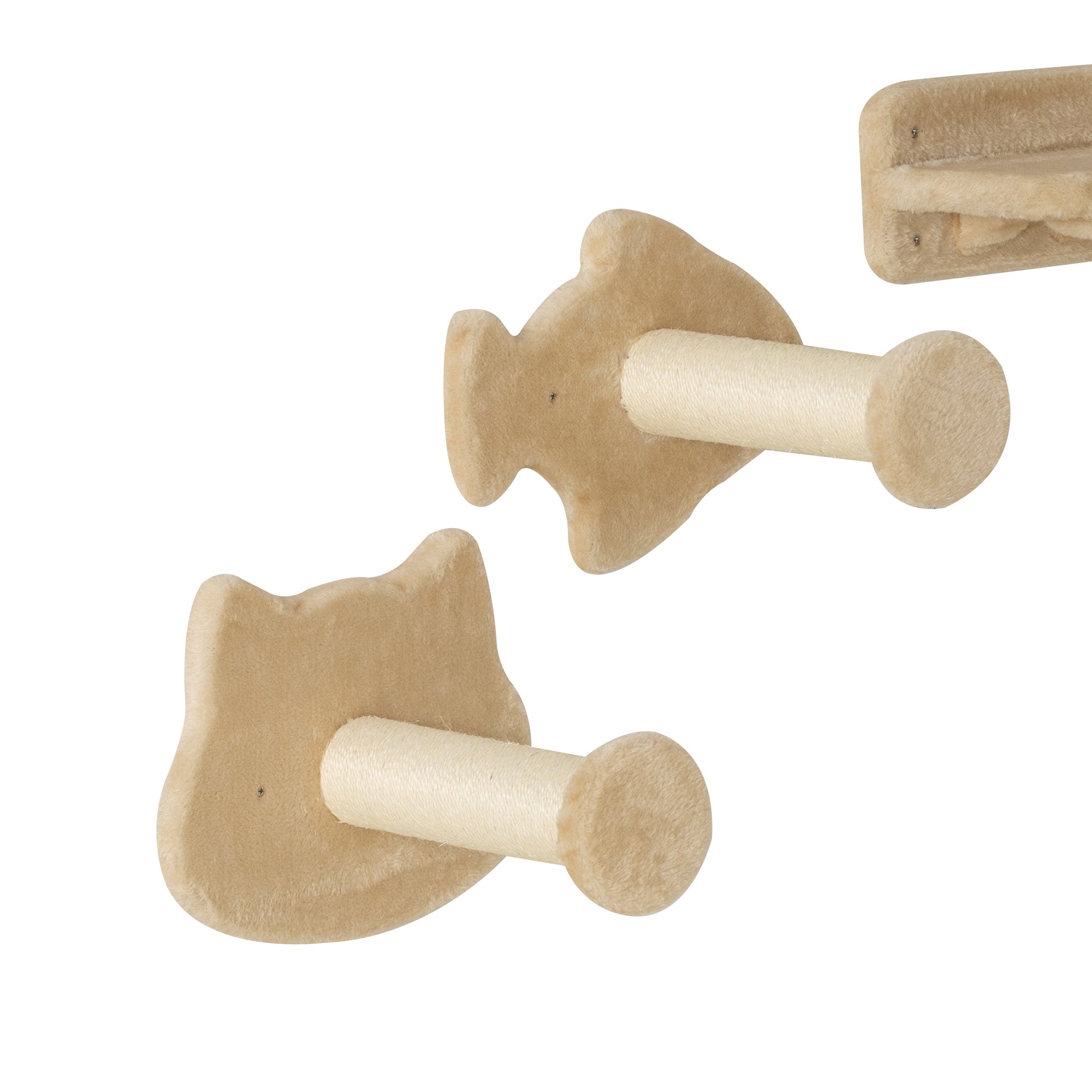 Prateleiras de Escalada para Gatos Bege 90x26x12,5 cm