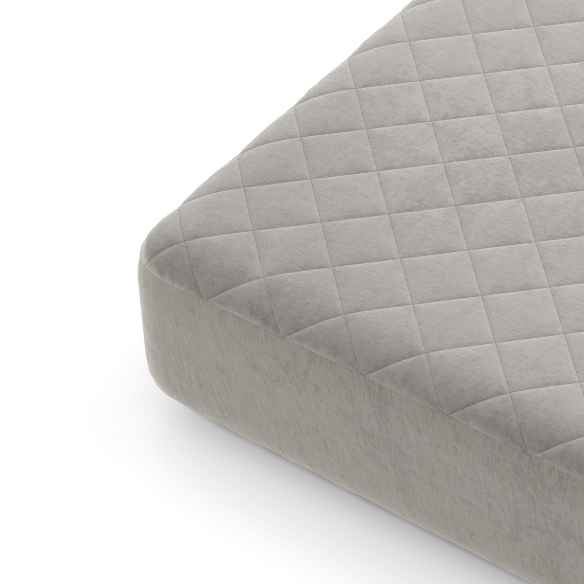 Capa de Colchão Queen em Veludo Super Suave com Bolso - Cinzento