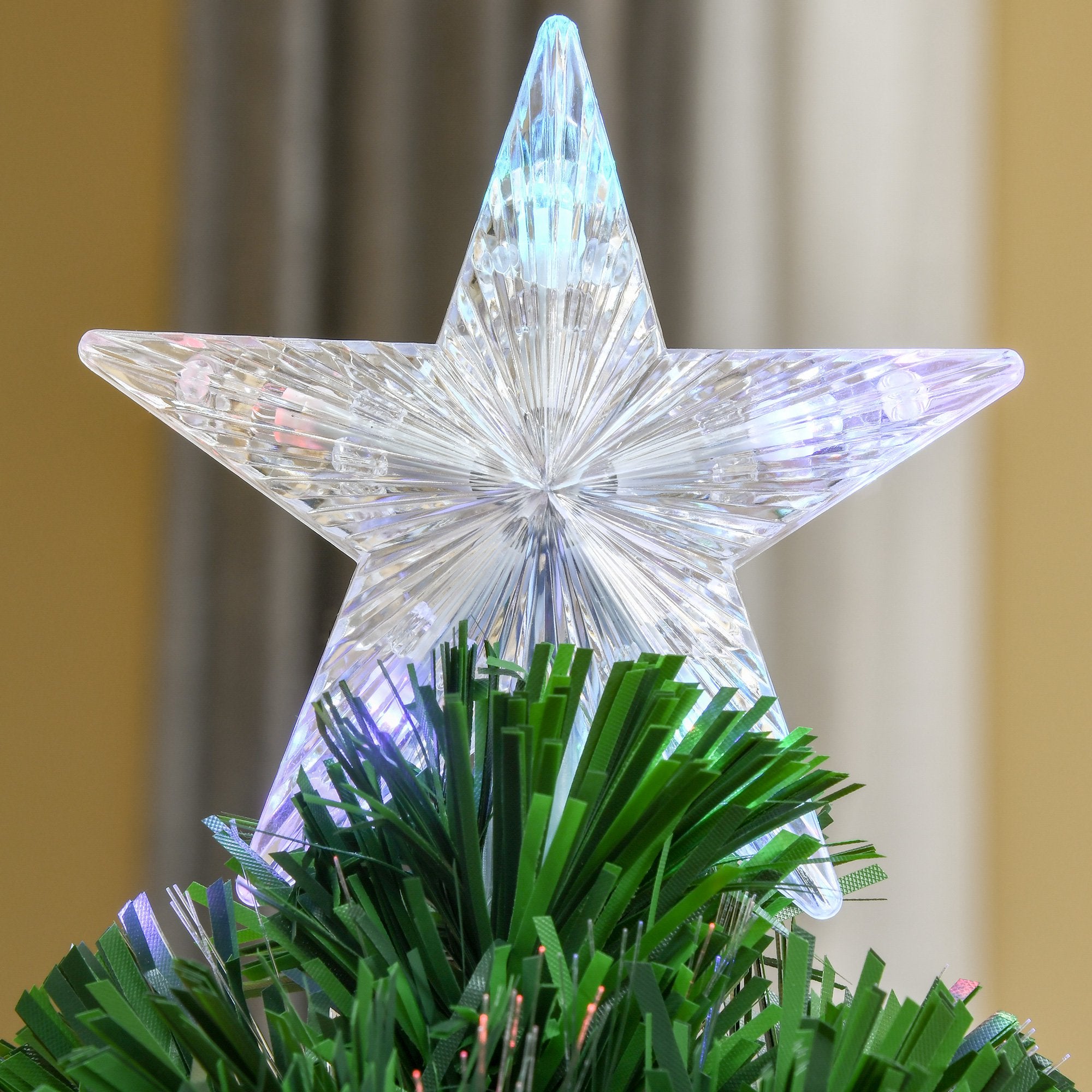 Árvore de Natal Artificial 90cm Verde com 12 Luzes LED e 90 Ramos PVC