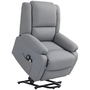 Poltrona Relax com 8 Pontos de Massagem - Cinzento (89x93x105 cm)