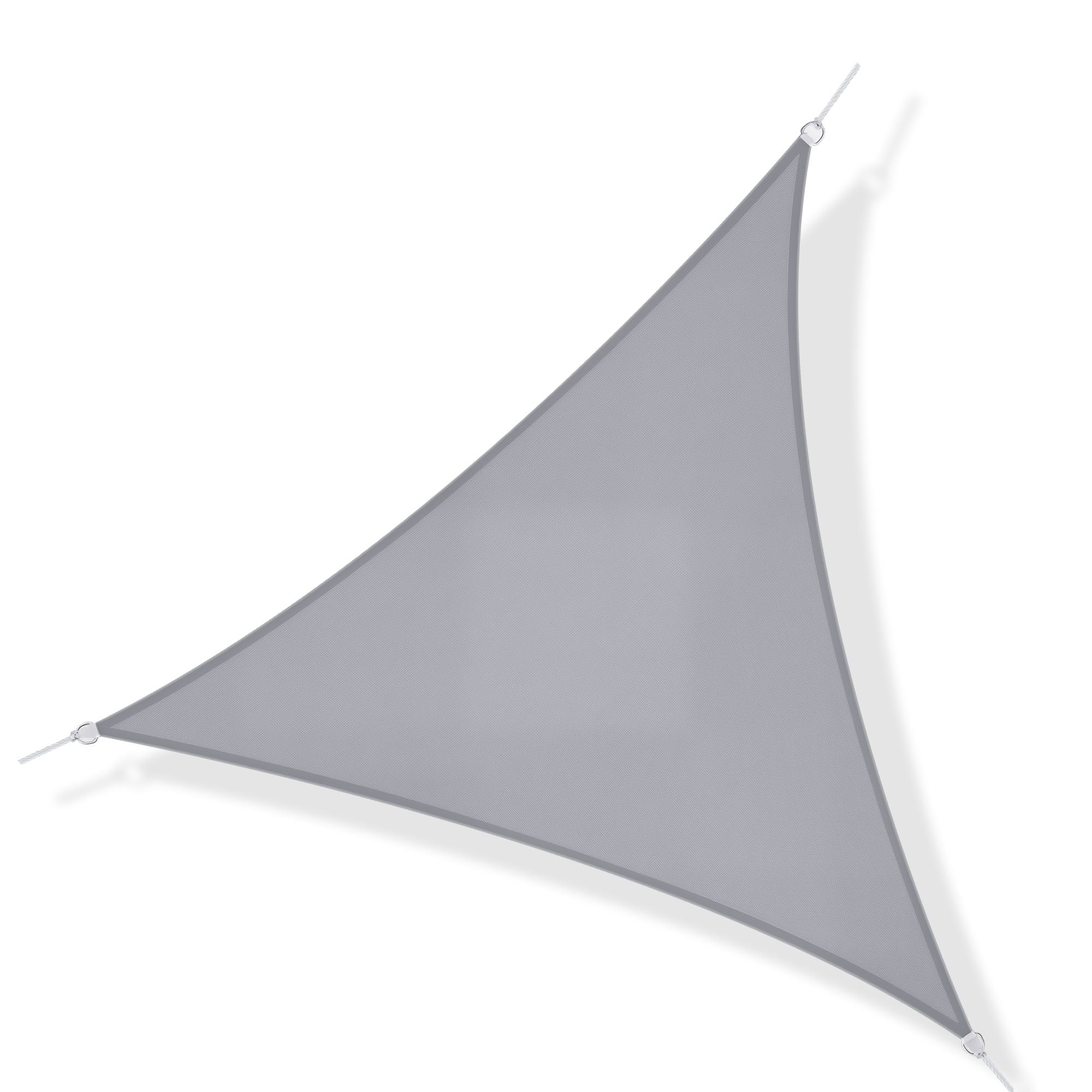 Vela de Sombra Triangular Cinzenta 300x300x300 cm - Proteção UV