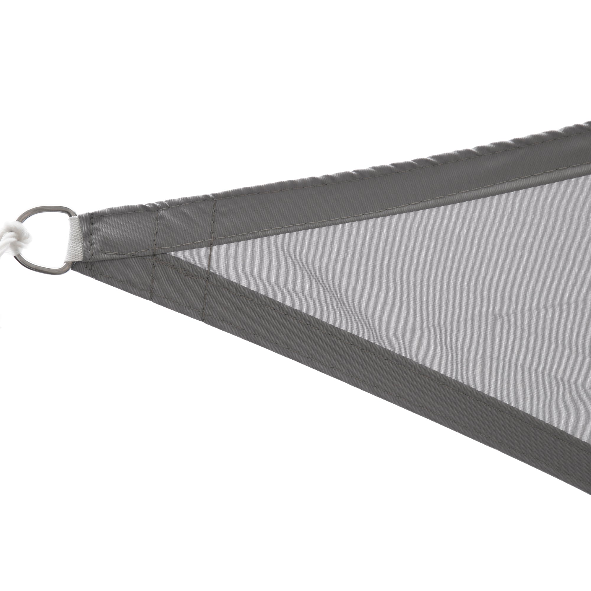 Vela de Sombra Triangular Cinzenta 300x300x300 cm - Proteção UV