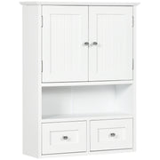 Armário de Parede para Casa de Banho 50,8x17,8x66 cm Branco