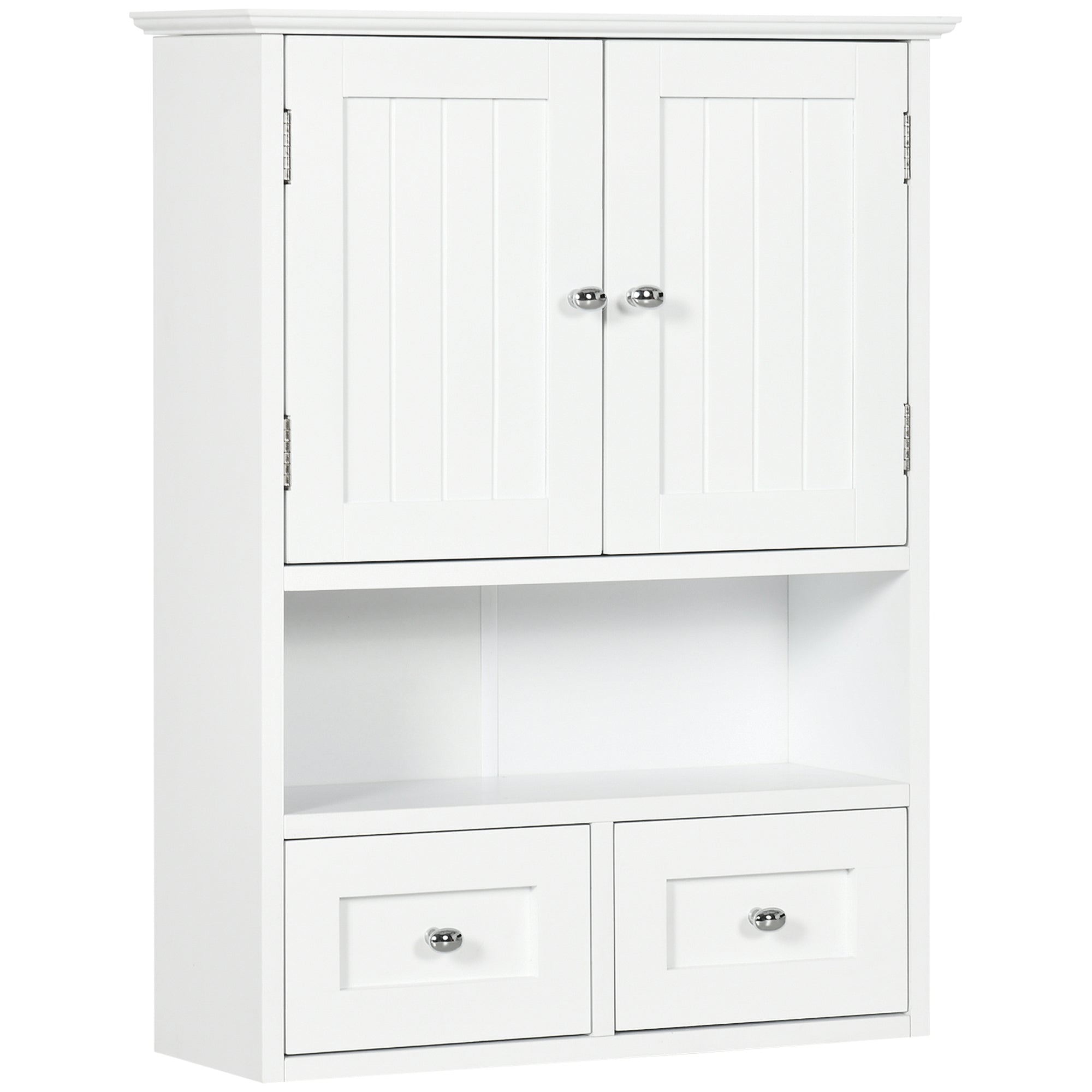 Armário de Parede para Casa de Banho 50,8x17,8x66 cm Branco