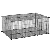 Recinto Modular para Pequenos Animais 105x70x45 cm - Preto
