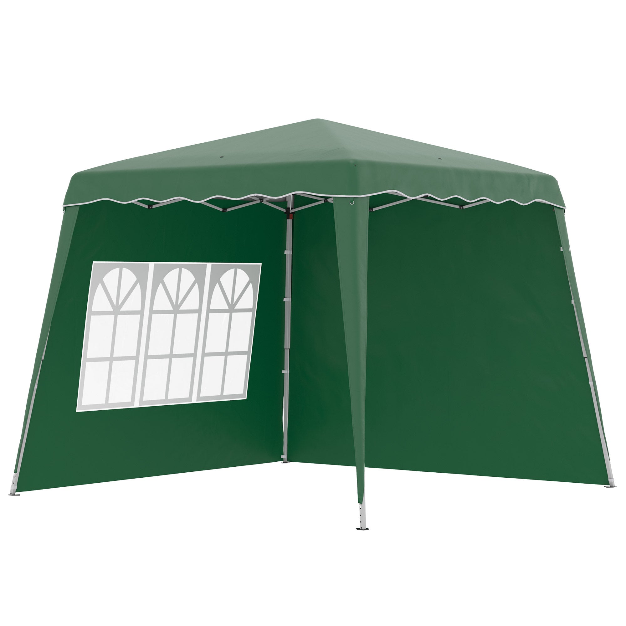 Tenda Dobrável Verde com 240x240x250 cm e Proteção UV50+