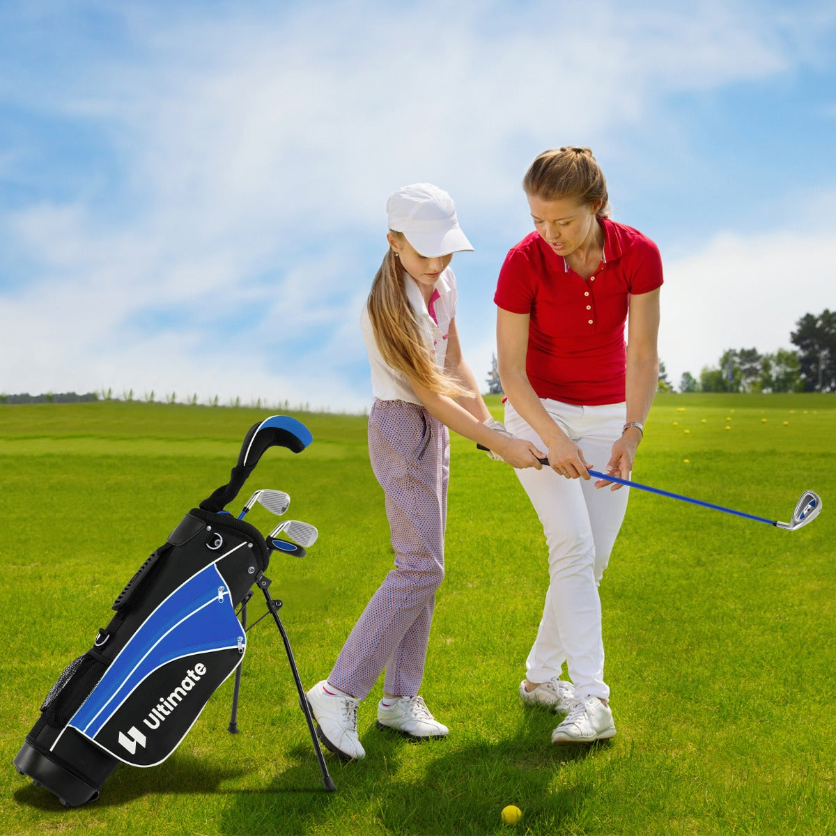 Juego Completo de Palos de Golf para Niños - Azul