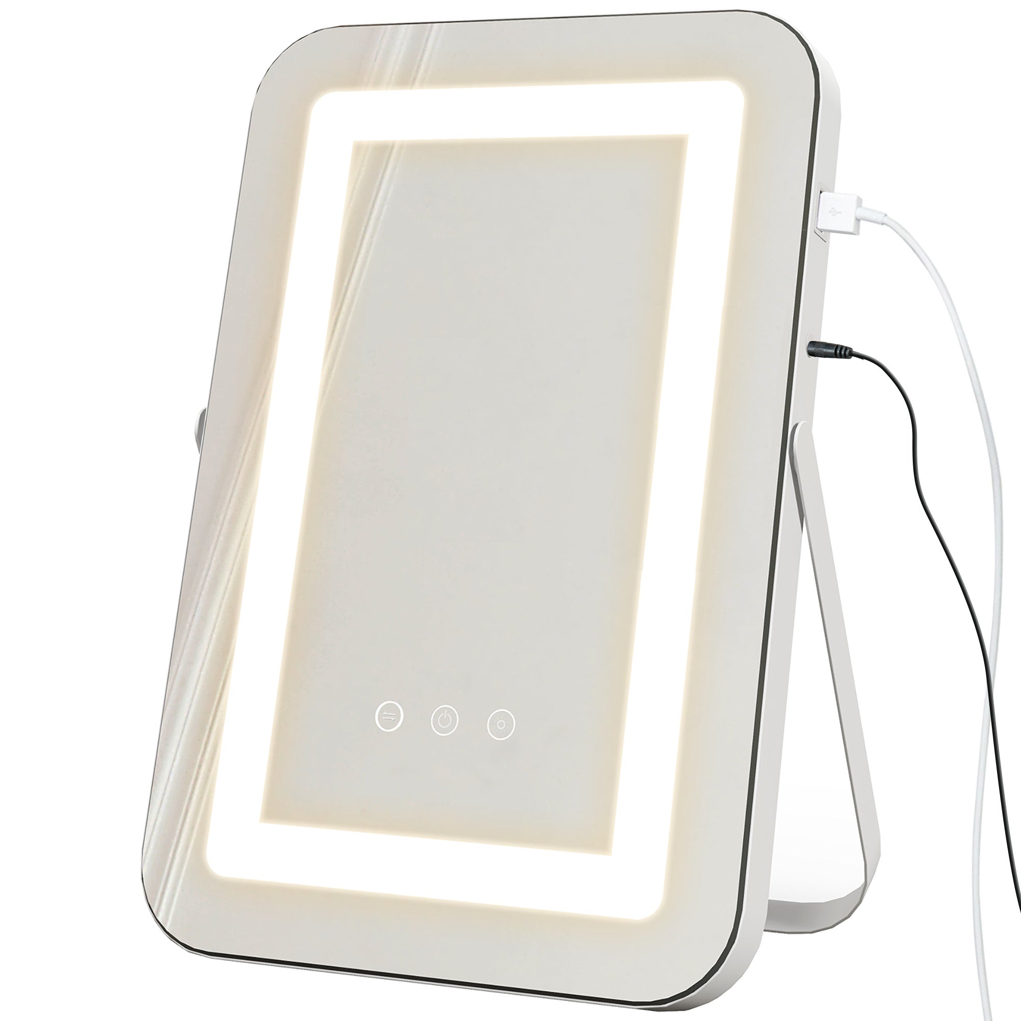 Espelho de Maquilhagem LED 30x40 cm Branco