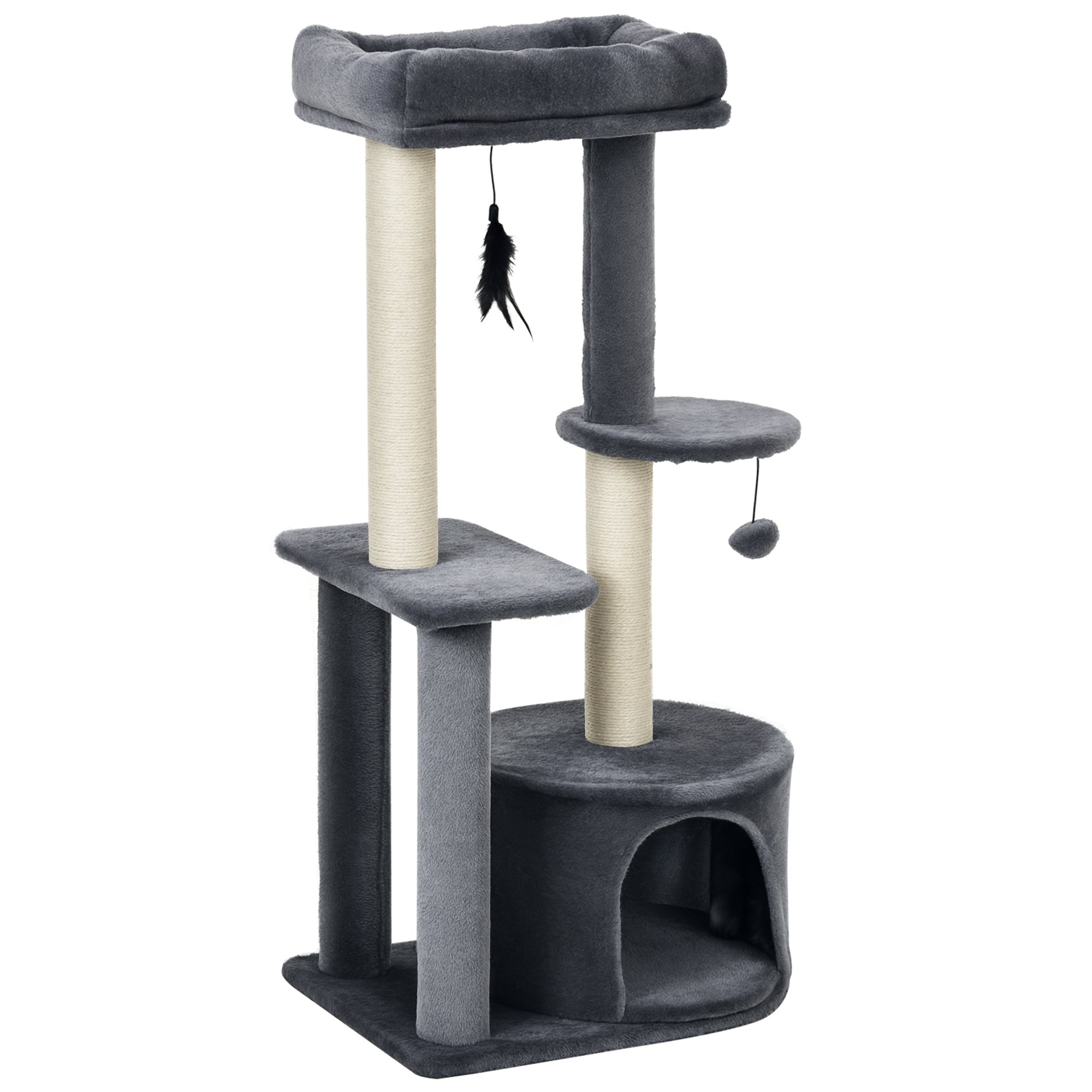 Arranhador para Gatos 100 cm Cinzento