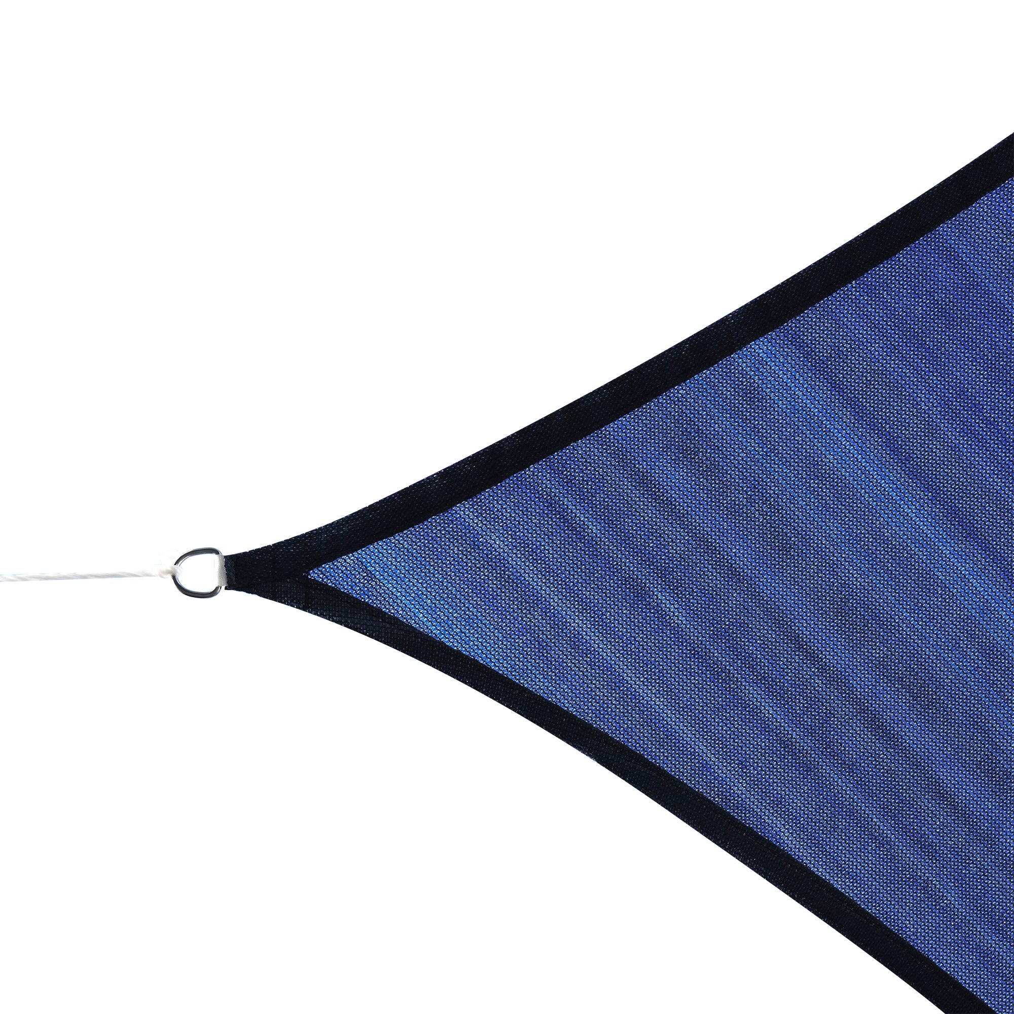 Vela de Sombra Retangular Azul 400x600 cm HDPE Proteção UV