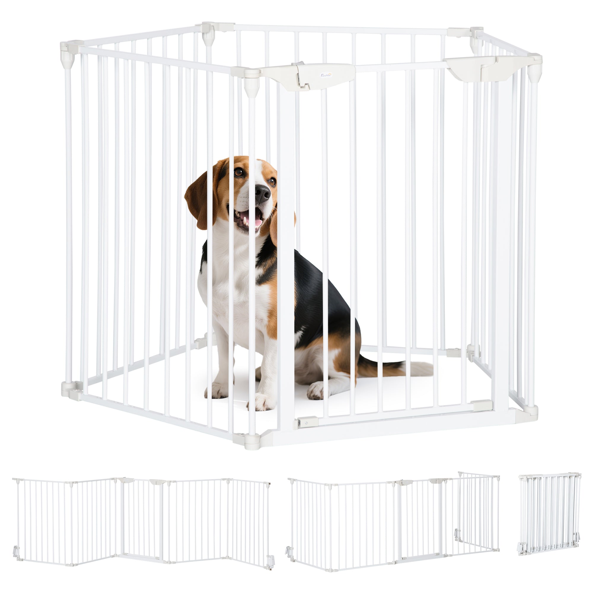 Barreira de Segurança para Animais de Estimação 300x74,5 cm - Branco
