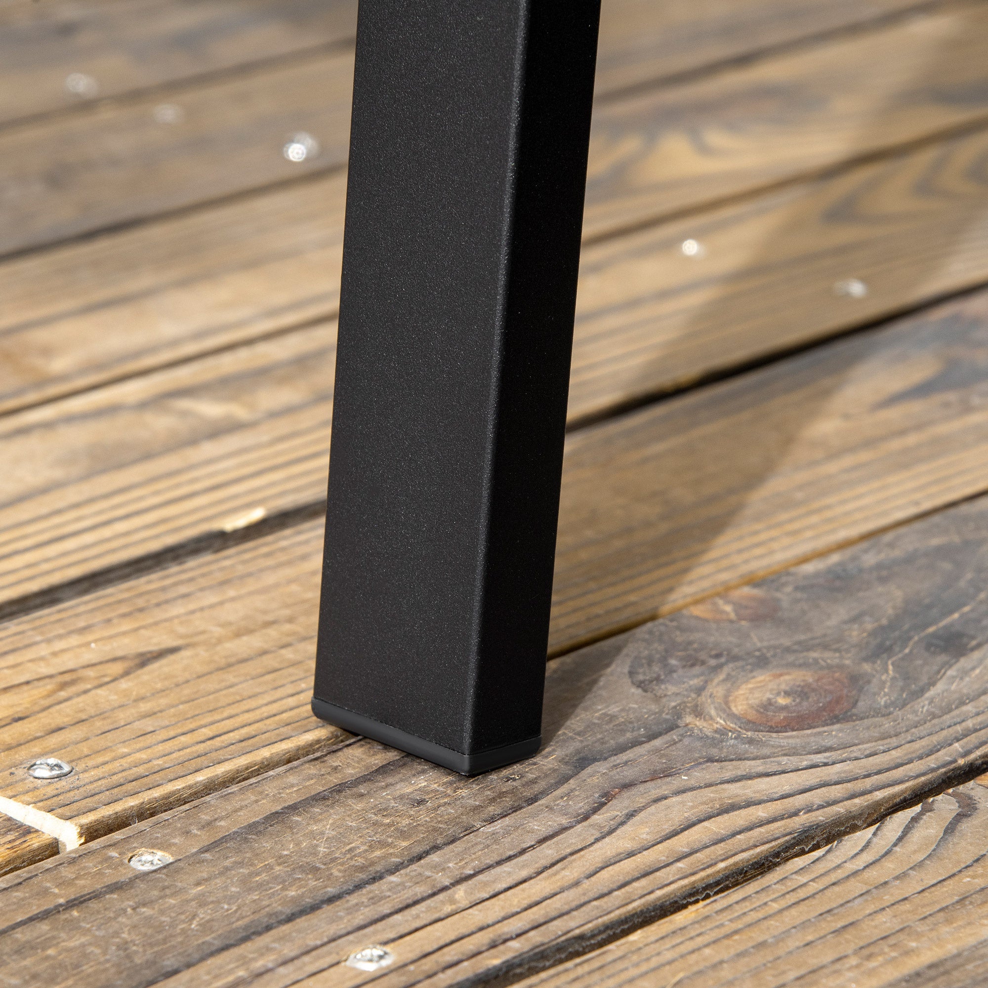 Banco de Jardim 2 Lugares Preto 127x63x83cm - Elegância e Conforto para o seu Espaço Exterior