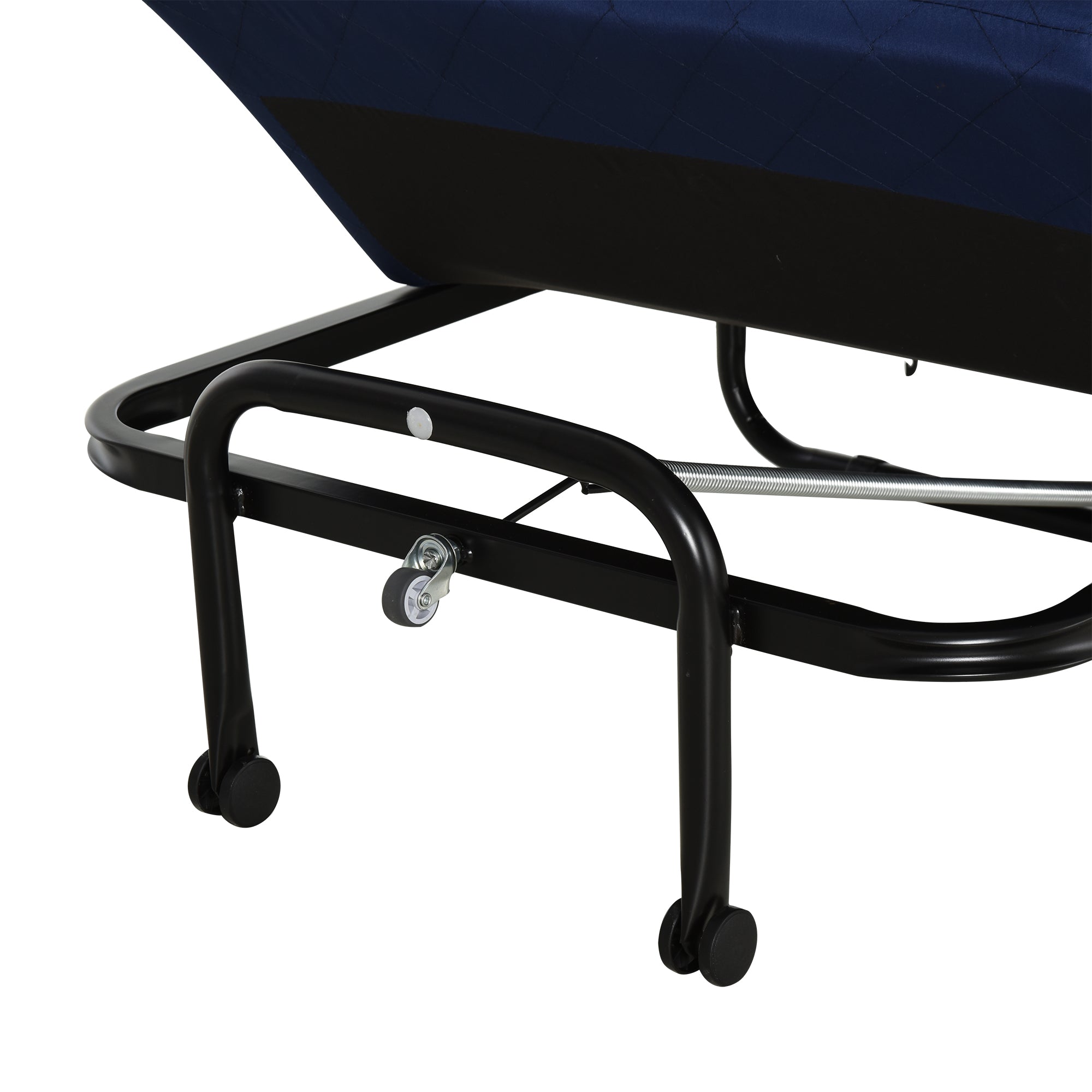 Cama Dobrável Azul 184x65 cm Ajustável em 5 Níveis