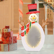 Decoração de Natal Boneco de Neve Pré-iluminado – 42 x 30 x 64 cm – metal
