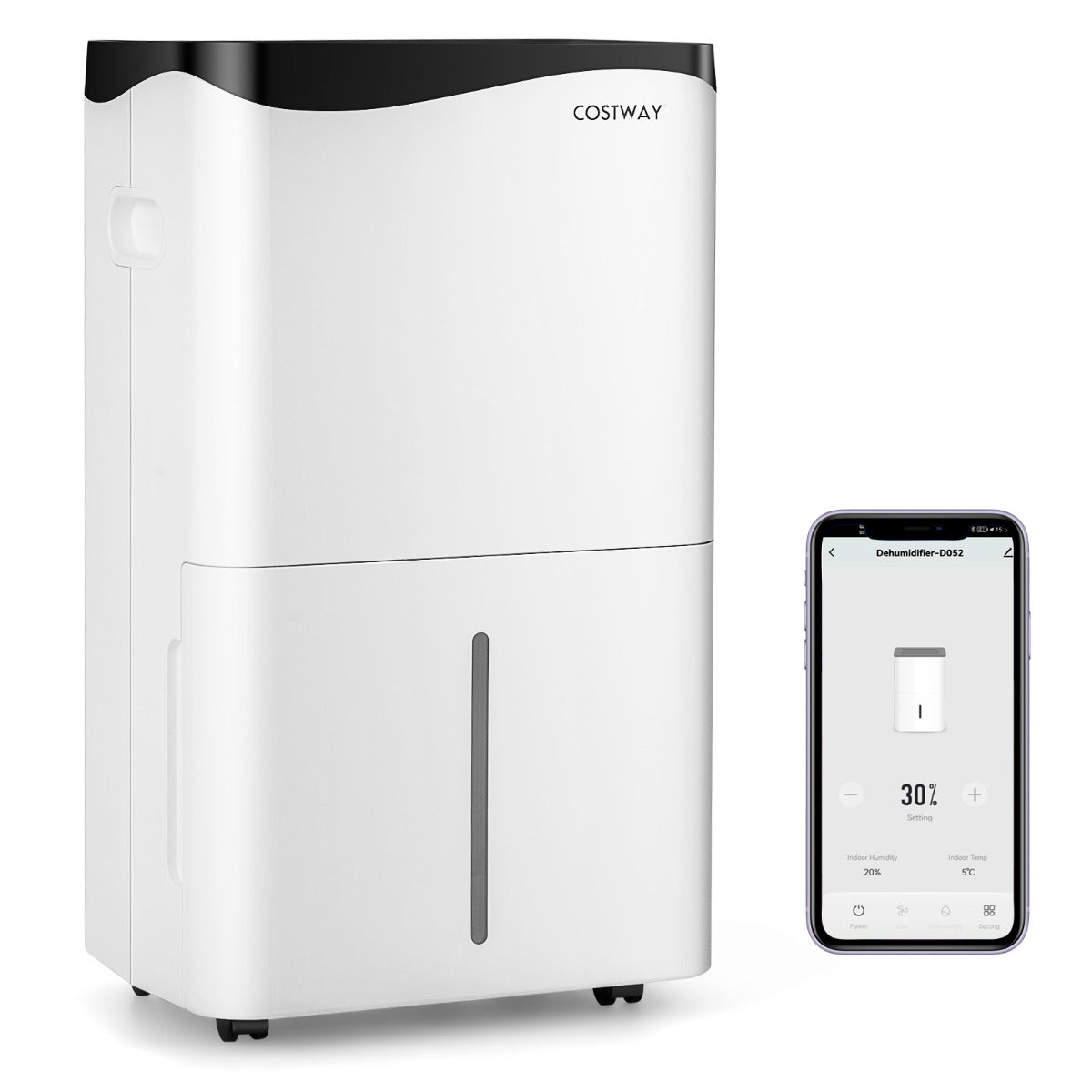Desumidificador Móvel – 50L/Dia – Branco – Plástico
