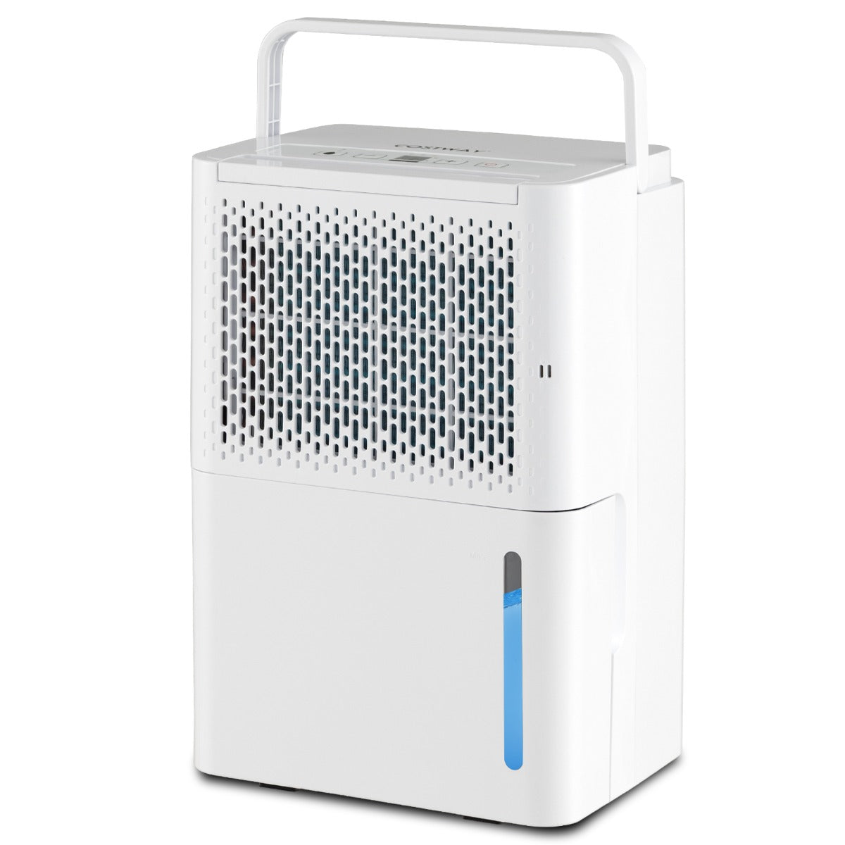 Desumidificador de 12 L Silencioso e Eficiente com Modo Contínuo, Secagem Automática e Temporizador 27 x 20,5 x 40,5 cm Branco