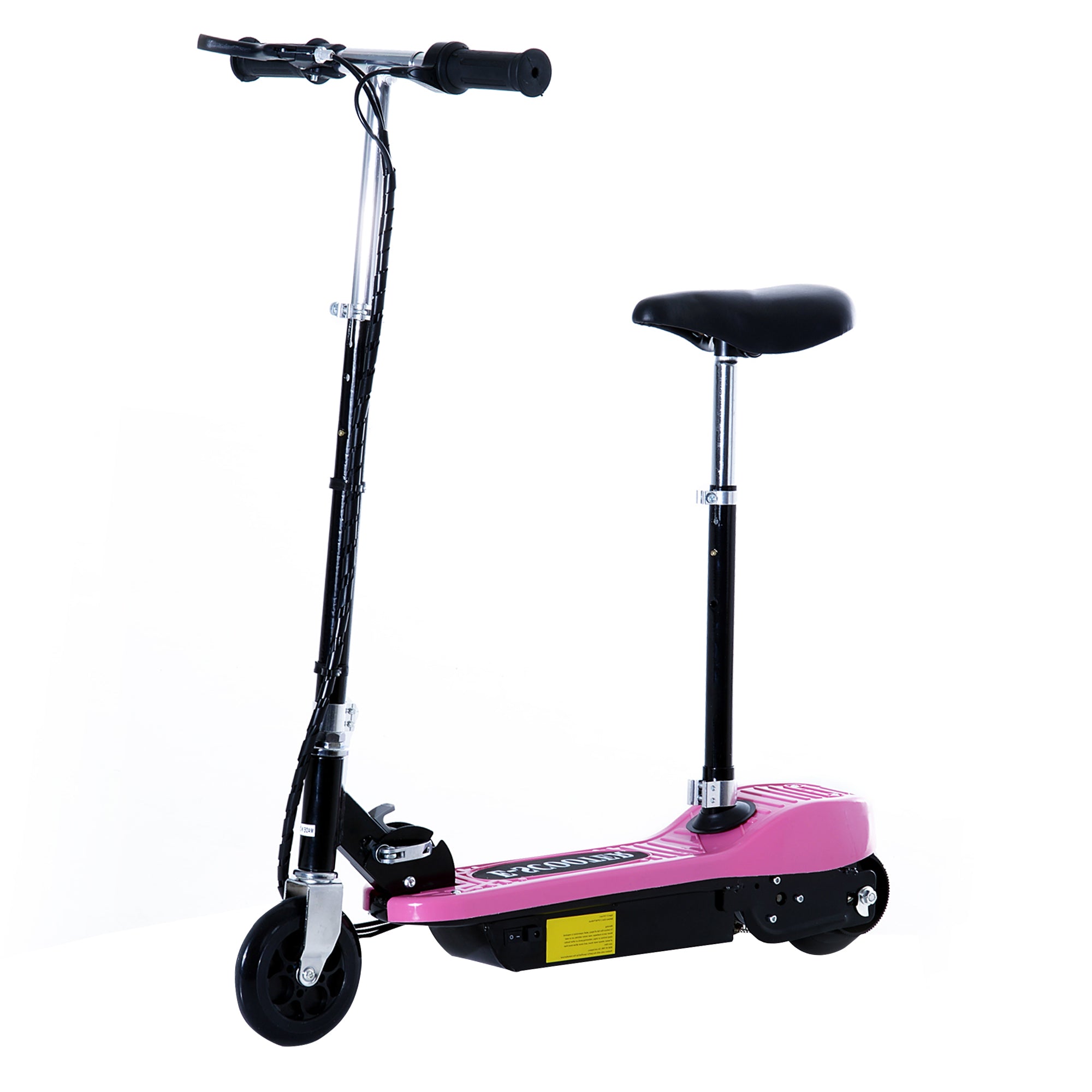 Trotinete Elétrica Infantil Rosa 78x37x99 cm