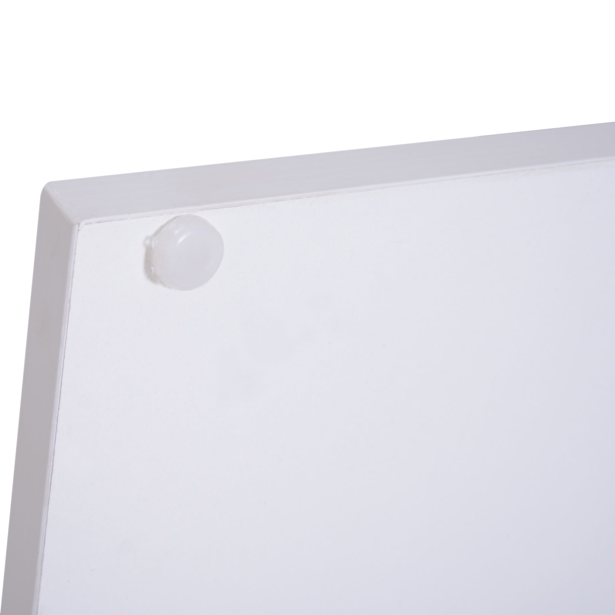 Mesa Auxiliar de 2 Níveis 40x40x43 cm em Branco