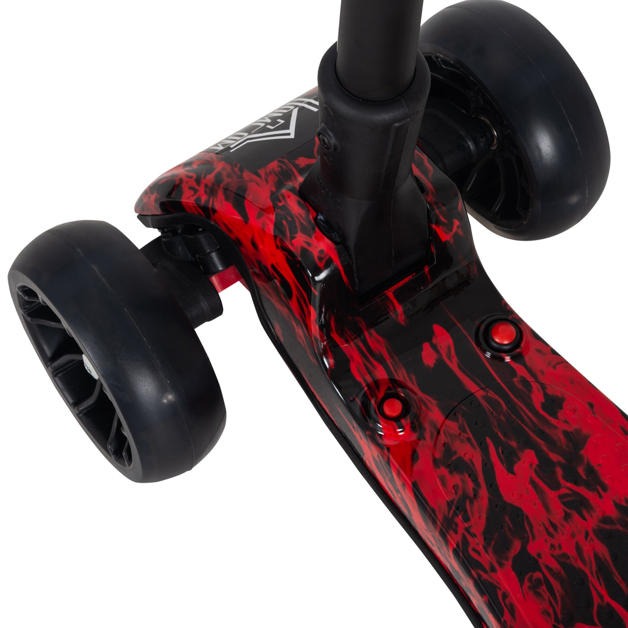 Trotinete Dobrável com Altura Ajustável 61x26x63-81 cm Vermelho