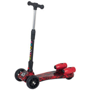 Trotinete Dobrável com Altura Ajustável 61x26x63-81 cm Vermelho