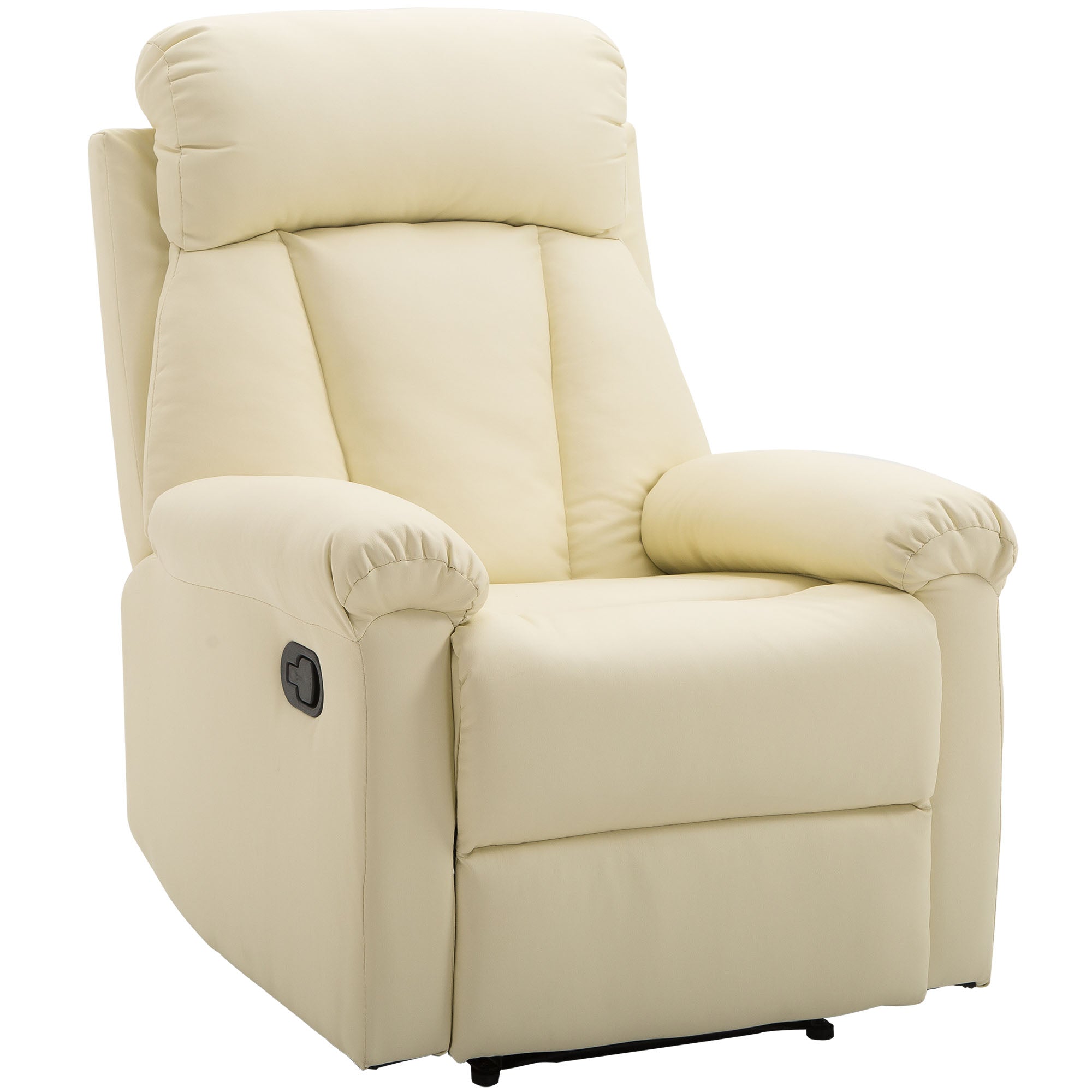 Poltrona Relax Reclinável Bege 80x97x107 cm