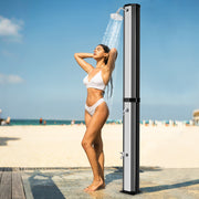 Ducha Solar para Exterior – 60 L – Prateado – PVC e ABS