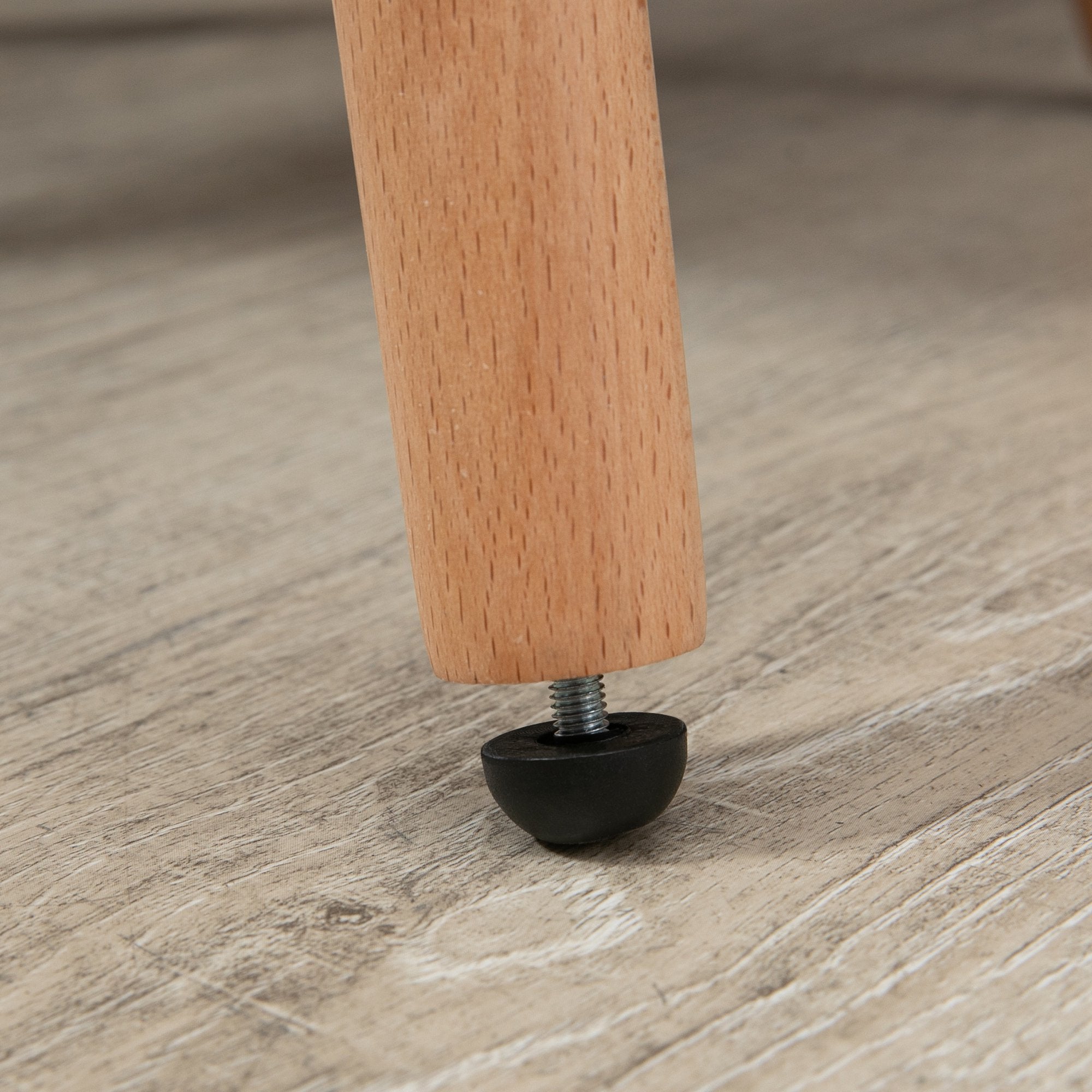 Cadeira Estofada em Linho Sintético – 57x56x72cm – Cinza Claro