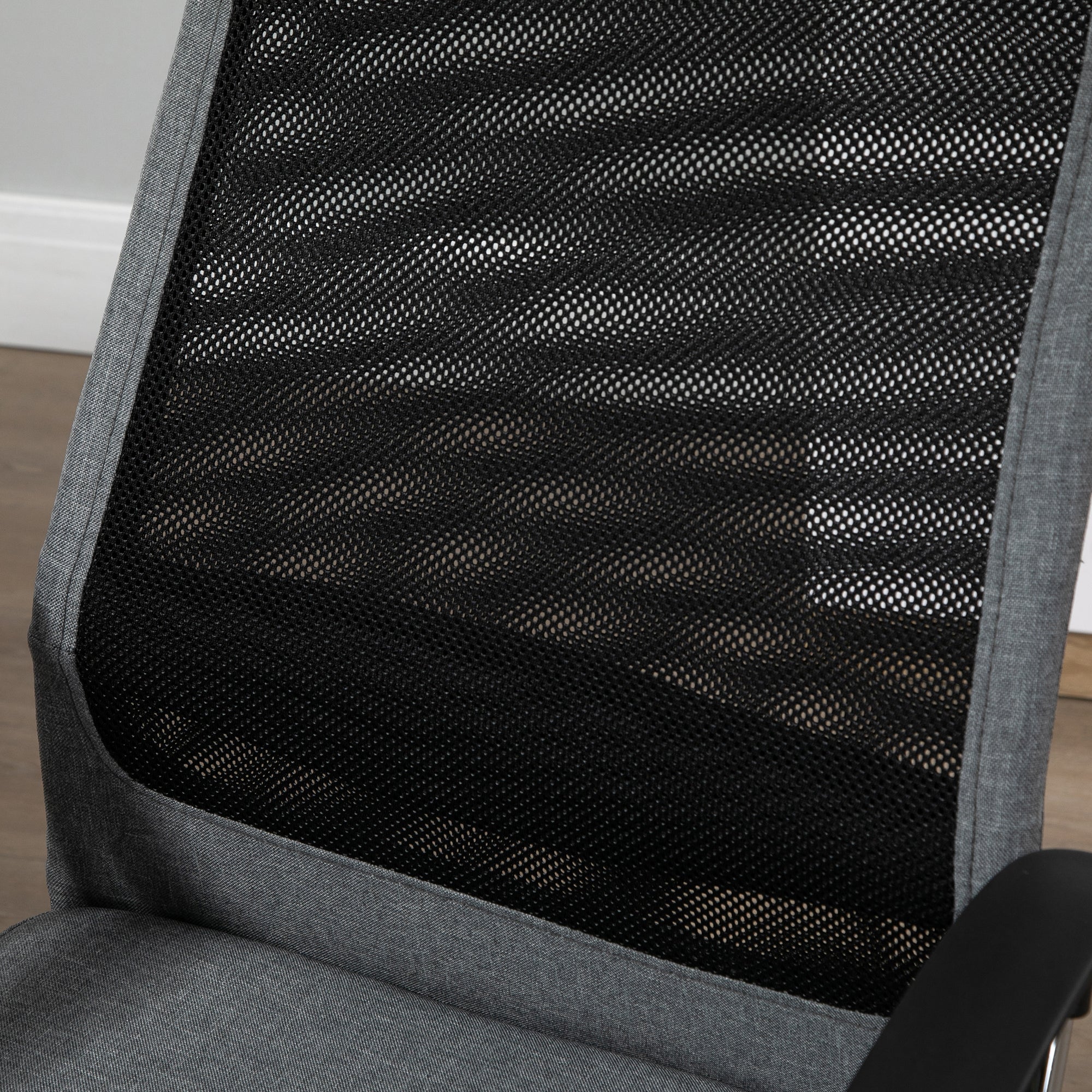 Cadeira de Escritório Ergonômica Giratória e Basculante 62x62x118-128 cm Cinza