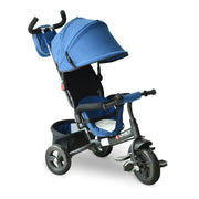 Triciclo Infantil Multifuncional 3 em 1 Azul 102x49x102 cm