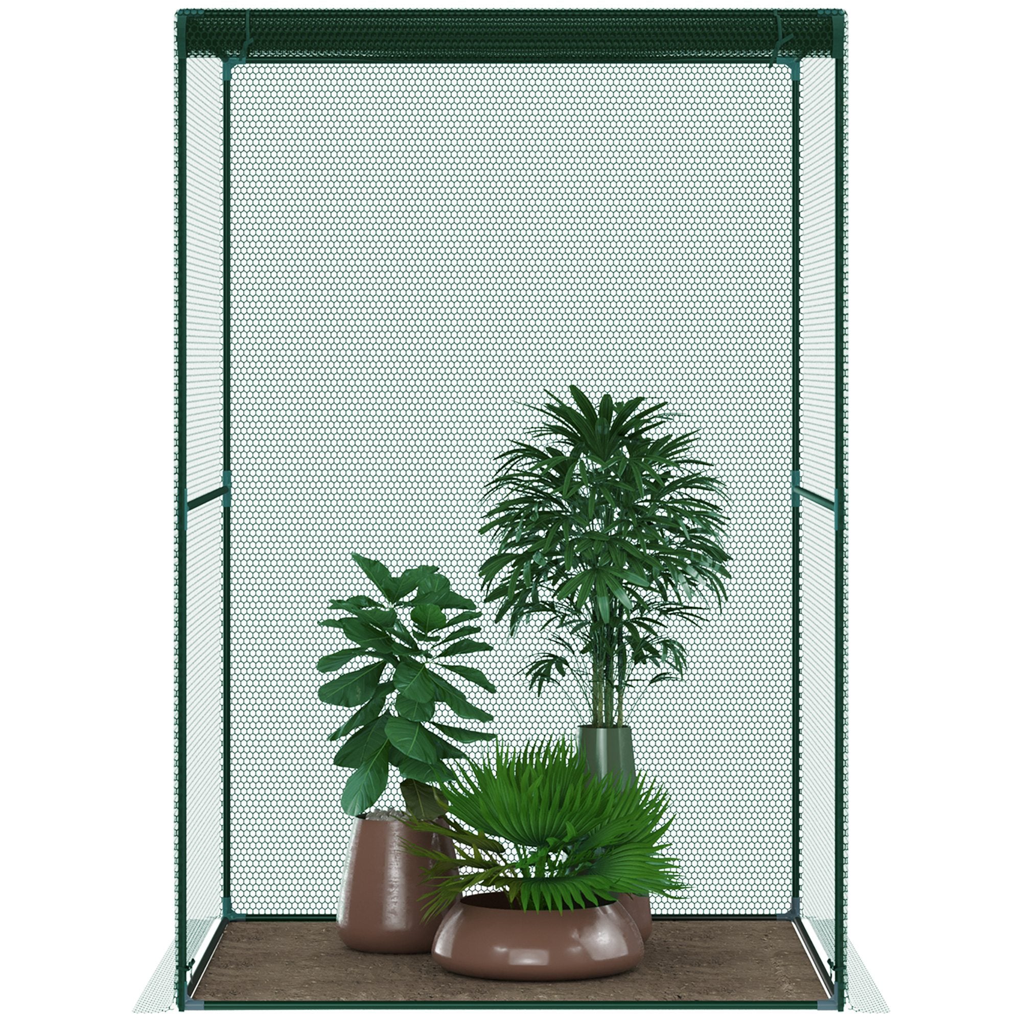 Estufa para Cultivo – 120x120x180 cm – Verde – Aço e HDPE