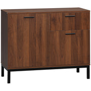 Aparador Moderno Nogueira 90x39x75cm