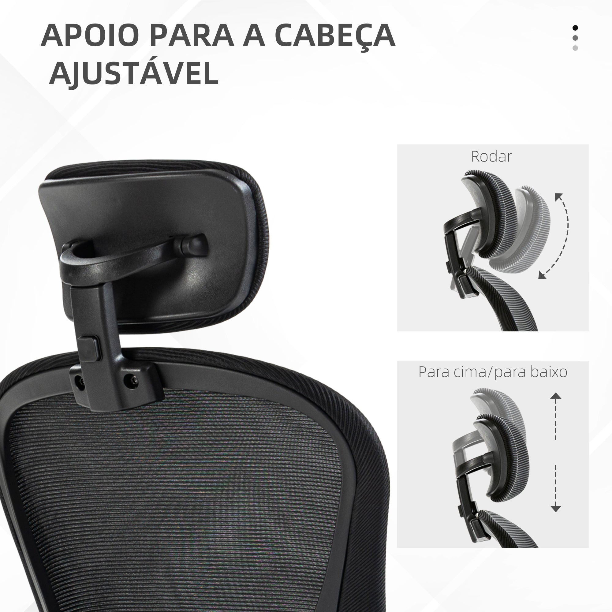 Cadeira de Escritório Ergonómica Preto 62x64x112-120 cm