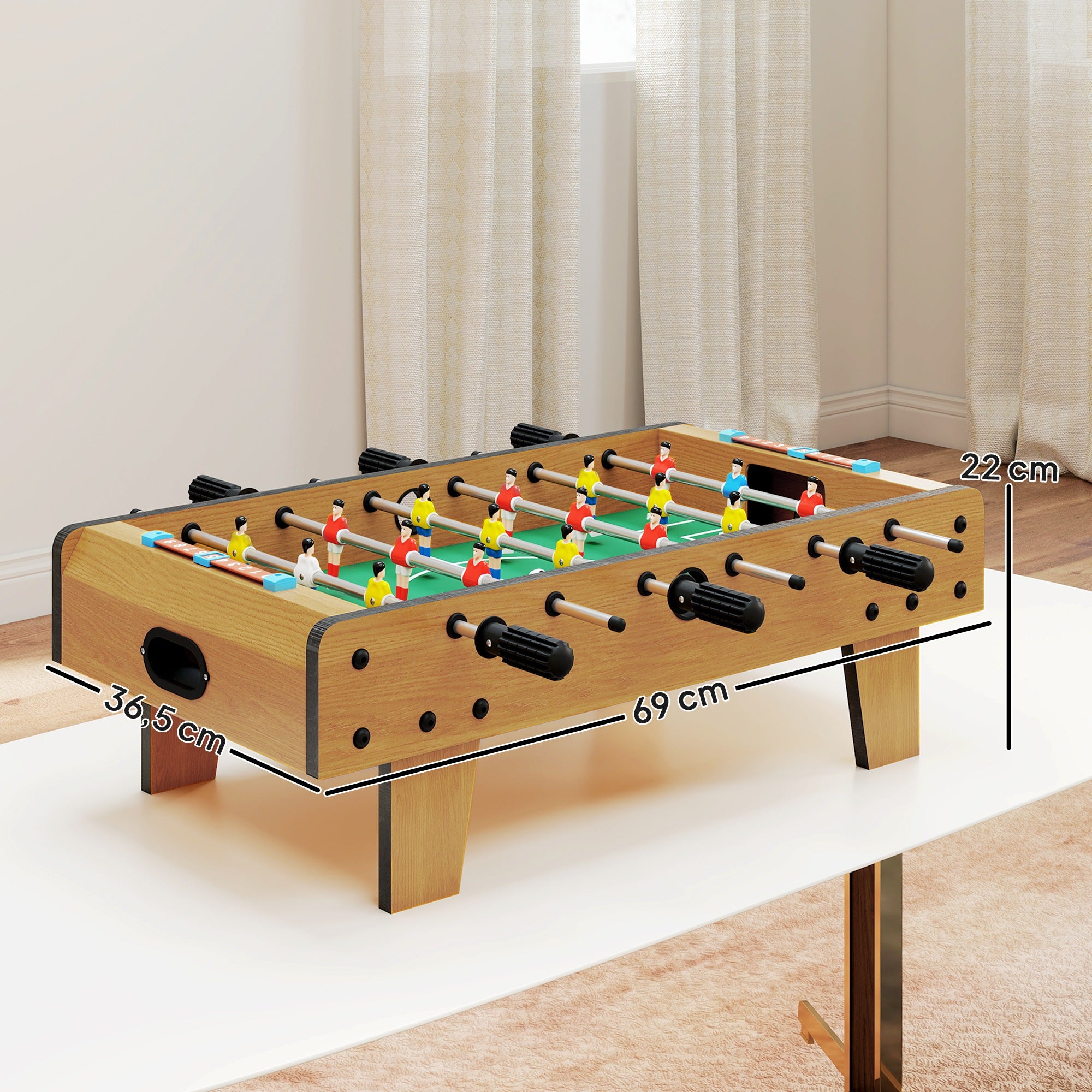 Matraquilho de Mesa – 69x36,5x22cm – Multicor – MDF com varetas de metal